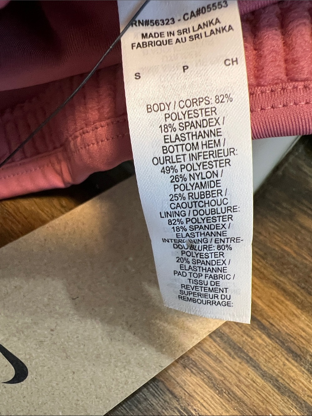 Nike Pink Racerback Performance Sports Bra - Picture 4 of 5